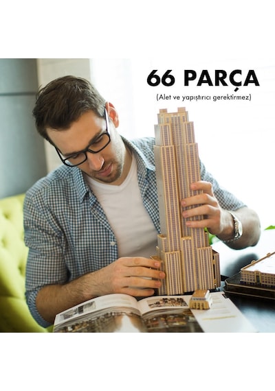 Cub Ds0977 Cubic Fun National Geographic Empire State Binası 3D  P