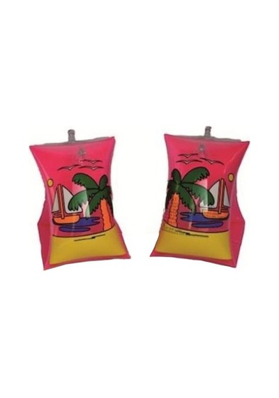 Bermuda Gemi Desenli Şişme Kolluk Pembe 30x15 Cm Pembe