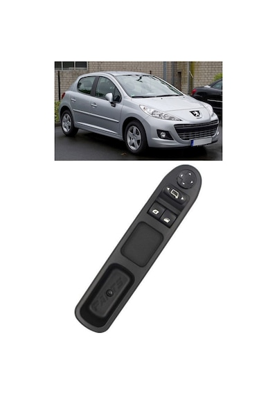 Peugeot 207 Cam Açma Düğmesi Şöför Tarafı Çerçeveli 6554qc