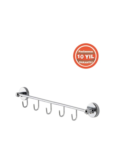 Çelik Banyo Paslanmaz Pirinç 5'li Banyo Askısı Set Askılık Krom