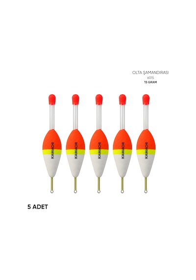 Işık Tüplü Olta Şamandırası - Kamachi - 6015 - 5 Adet - 15 Gr