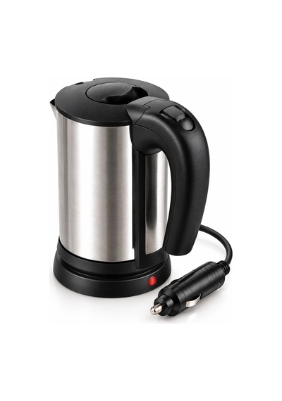 Yolculuk Ve Seyahat İçin 12v Araç Uyumlu Paslanmaz Çelik Elektrikli Su Isıtıcı Kettle - Lisinya