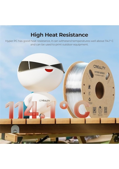 Creality Hyper Pc Şeffaf Filament 1.75mm 1kg