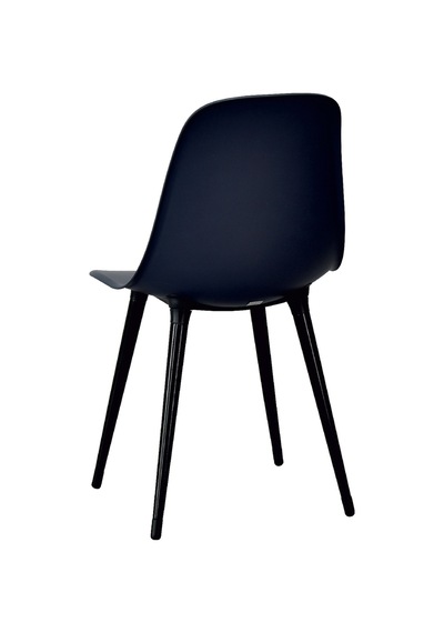 Vilinze Eames Siyah Ahşap Ayak Plastik Füme Sandalye Eames-beyaz Füme - Siyah