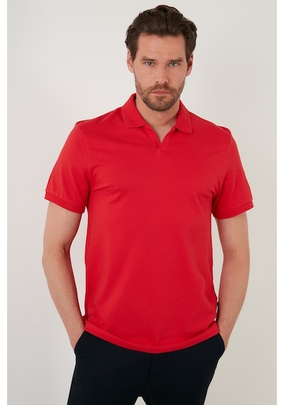 Buratti Regular Fit Pamuklu Erkek Polo Yaka T Shirt 5902141 Kırmızı