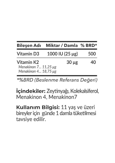 Smart Caps D3K2 Vitamin 20 ML