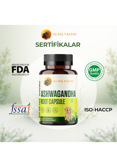 Ashwa/gandha Katkısız Kök Kapsülü 400 Mg, 60 Kapsül
