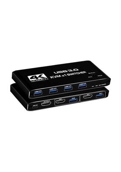 4kvm421 Kvm Switch 2x1 Hdmı 2.0 4k Ultra Hd 2160p Usb 3.0 Hdcp 2.3 Hdr10 400mhz Hız