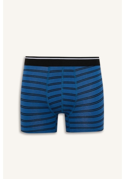 Defacto Regular Fıt Çizgili 3lü Boxer G8165ax26spbe376 Mavi-be376
