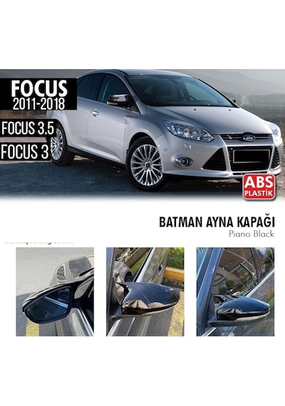 Ford Focus 3 - 3.5 (2011 - 2018) Hb Batman Ayna Kapağı (parlak Siyah)