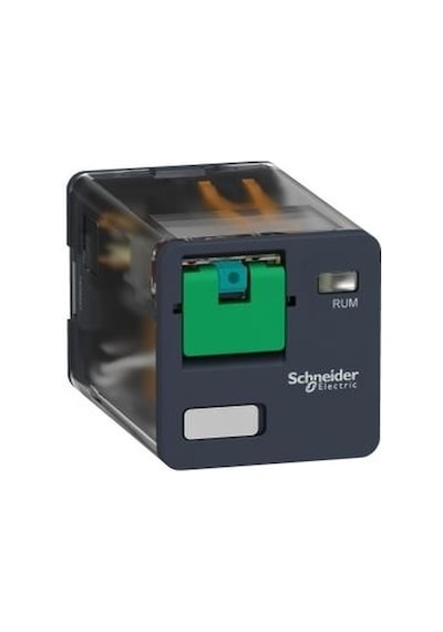 Schneider Electric Rumc31bd, Harmony, Universal Plug-in Röle, 10 A, 3 Co, Kitlenebilir Test Butonlu, 24 V Dc