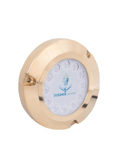 Oceanus Ocl-1245 Bronz Su Altı Aydınlatma Lambası Mavi Işık Bronz - Mavi