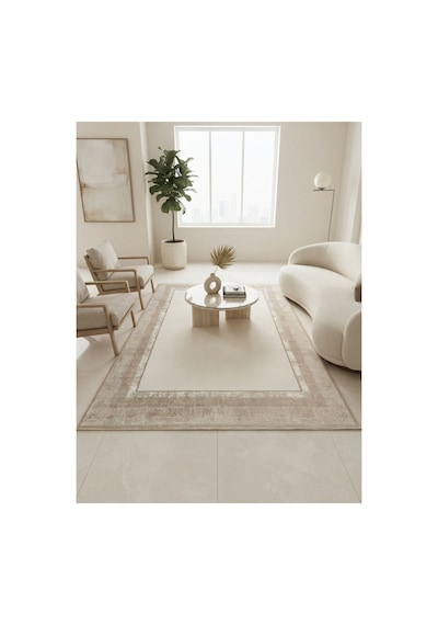 Soneva Serisi Sık Akrilik İplik Dokuma 200 X 300 6m2 Dokuma Halı Bej