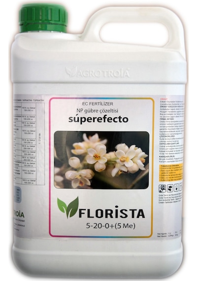 Süperfecto Florista [5-20-0+5(Zn)] Çiçek Teşvik Edici 5 Litre 5 Litre