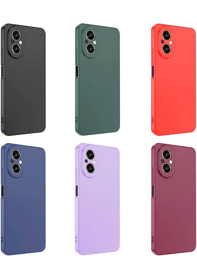 Realme 12 Lite Kılıf Zore Mara Lansman Kapak Kırmızı