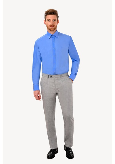 Erkek Gri Keten Spor Pantolon