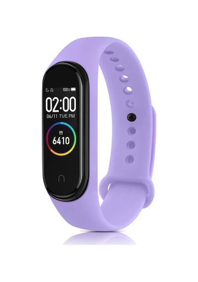 Xiaomi Mi Band 6 Uyumlu Klasik Kordon - Lila