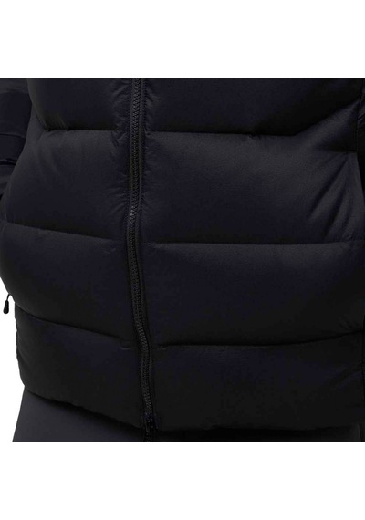 Jack Wolfskin Erkek Outdoor Montu Nebelhorn Down Siyah Kapüşonlu Renkli Siyah