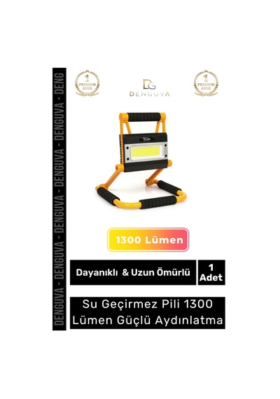 Premium Seri Beyaz Işık Sert Plastik Tpr Su Geçirmez Pilli 1300 Lümen Güçlü Aydınlatma Çok Renkli