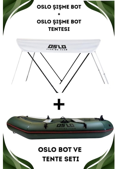 Oslo Fishing Team Haki Şişme Bot Ve Tente Seti