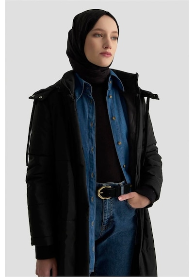 Armine Trend Kadın Kapitone Mont 24kt740 - Trend Model Siyah