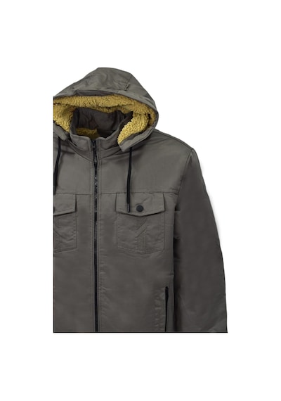 Erkek Spor Kapüşonlu Mont Bgl-st03938 VİZON