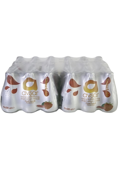 Avşar Karpuz Çilek Aromalı Maden Suyu 200 Ml X 24 Adet
