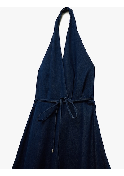 Koton Kruvaze Yaka Kemer Detaylı Sırtı Açık Volanlı Uzun Denim Elbise Koyu İndigo 5sal80016md Dark Indigo Koton Kruvaze Yaka Kemer Detaylı Sırtı Açık Volanlı Uzun Denim Elbise Koyu İndigo 5sal80016md Dark Indigo