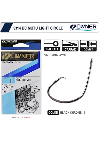 Owner 5314 Mutu Light Black Chrome İğne1-0