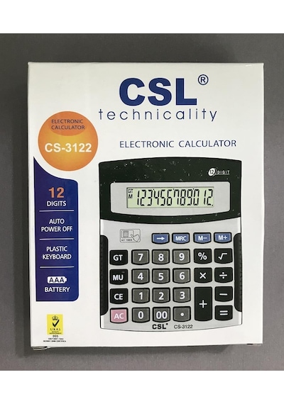 Caslo Hesap Makinası Masaüstü 12 Hane CS-3122
