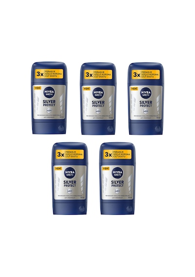 Stick Nivea Men Deodorant Sılver Protect 50 Ml X 5 Adet