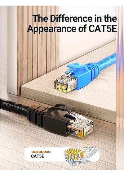 Koodmax - 50 Adet - 50u" Gold Plated Cat5e Rj45 Konnektör - 8p8c Ethernet Kablo Ucu Konnektörü Jack
