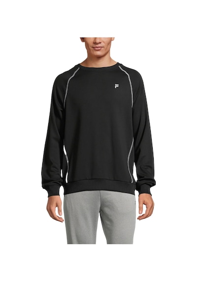 Siyah Fila Erkek Bisiklet Yaka Sweatshirt Landin Fam0297 Siyah