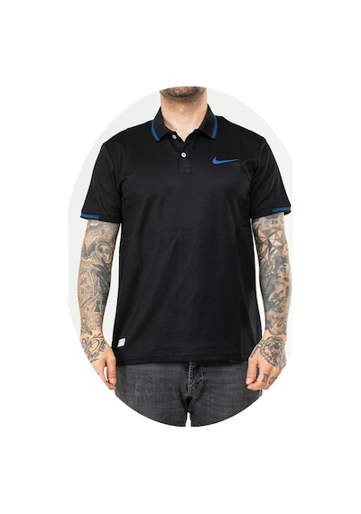 Nike Ef-4522 Erkek Polyester Mesh Polo Yaka T-shirt Siyah