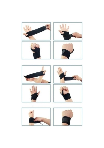 Ankaflex 2 Adet Ayarlanabilir El Bilek Ateli Bandajı Spor Çalışma Bandı Statik Splinti Bilekliği Aparatı - Wa1142 Genel