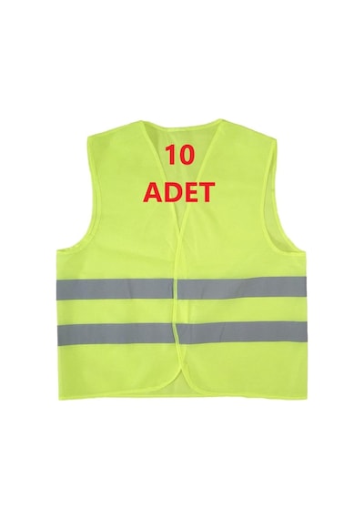 Ikaz Yeleği Sarı 10 Adet