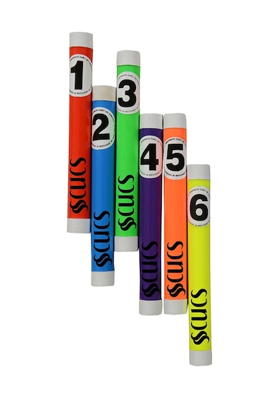 Scucs 1356 Havuz Dip Numaralı Çubuk Seti 6lı Çok Renkli