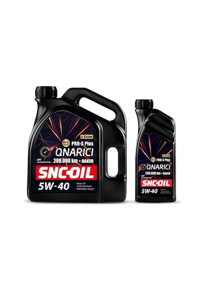 Snc Oil Icon Group 200.000 KM + Bakım Pro-S Plus Onarıcı 5W-40 Motor Yağı 4+1 L