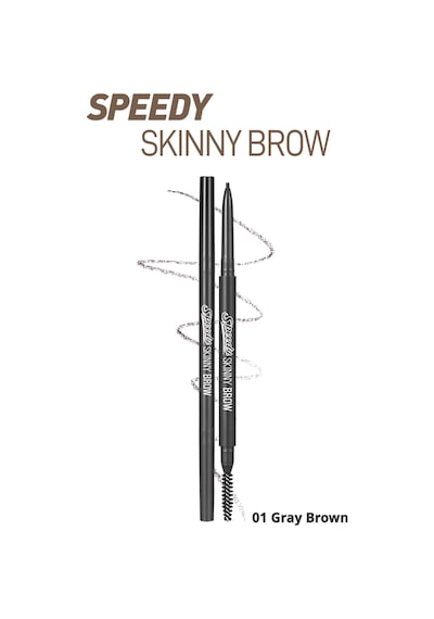 Peripera Speedy Skinny Brow 1 Gray Brown