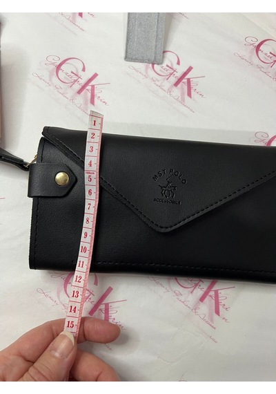 Gk Gamzelirenklerim Luxury Fashıon&accessorıes El Askılı Telefon Ve Para Bölmeli Lux Yumuşak Deri Cüzdan Siyah