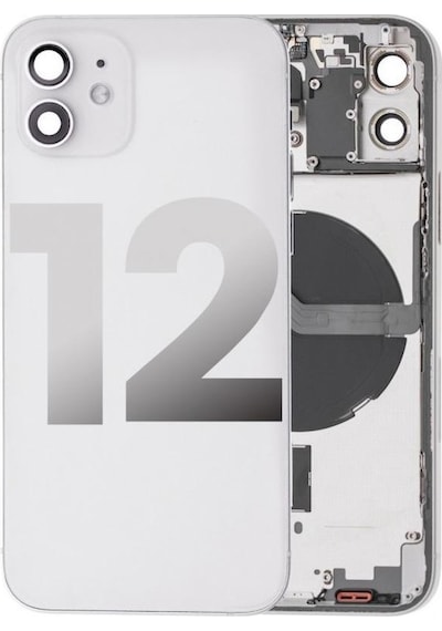 Apple Uyumlu iPhone 12 Mini İle Boş Kasa Beyaz