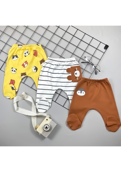 Animals Boys Üçlü Alt Kahverengi