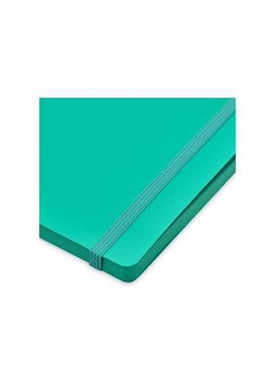 A5 Ciltli Colourblock Uno - Deep Mint Çok Renkli