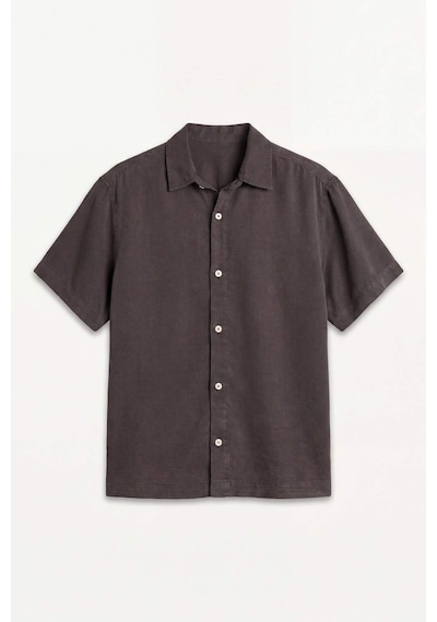 Defacto Regular Fıt Tencel Kısa Kollu Gömlek E2530ax26smbn339 Kahve-bn339