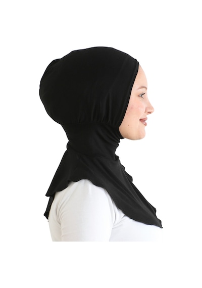 Modish Group Kadın Boyunluklu Hijab Tesettür Pratik Spor Bone - Sarı Siyah