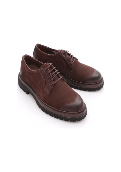 Dgn 9945 Erkek Comfort Ayakkabi Kahve Nubuk Kahve