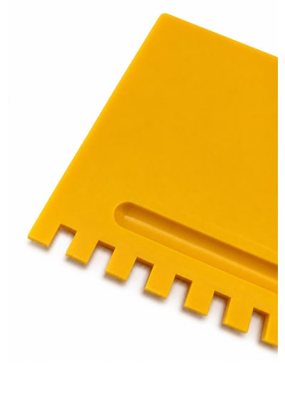 Fayans Tarağı Plastik Kare Dişli 19x10 Cm - Diş Aralığı 5 Mm - 1 Adet