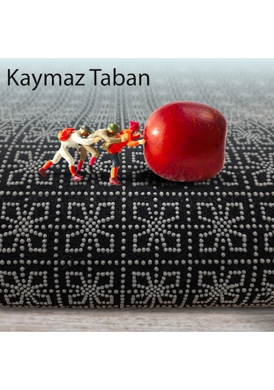 Bubble Antrasit Büyük Banyolar İçin 2'li Banyo Paspas Seti Kaymaz Tabanlı Yıkanablir Klozet Takımı Antrasit