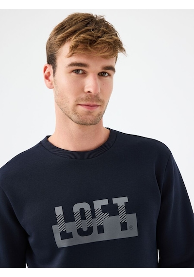 LOFT Regular Fit Erkek Sweatshirt Lf2041178 Q1.v1 Koyu Lacivert