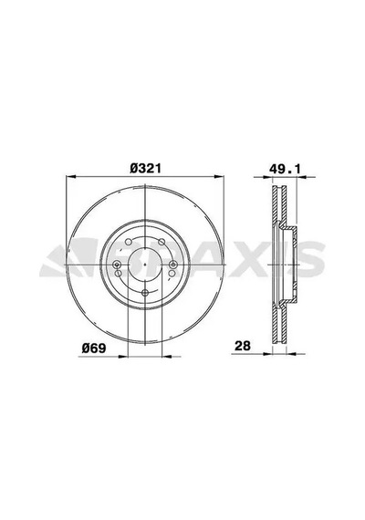 Braxıs Ad0991 Fren Diski On 517122b700 - 2 Adettir